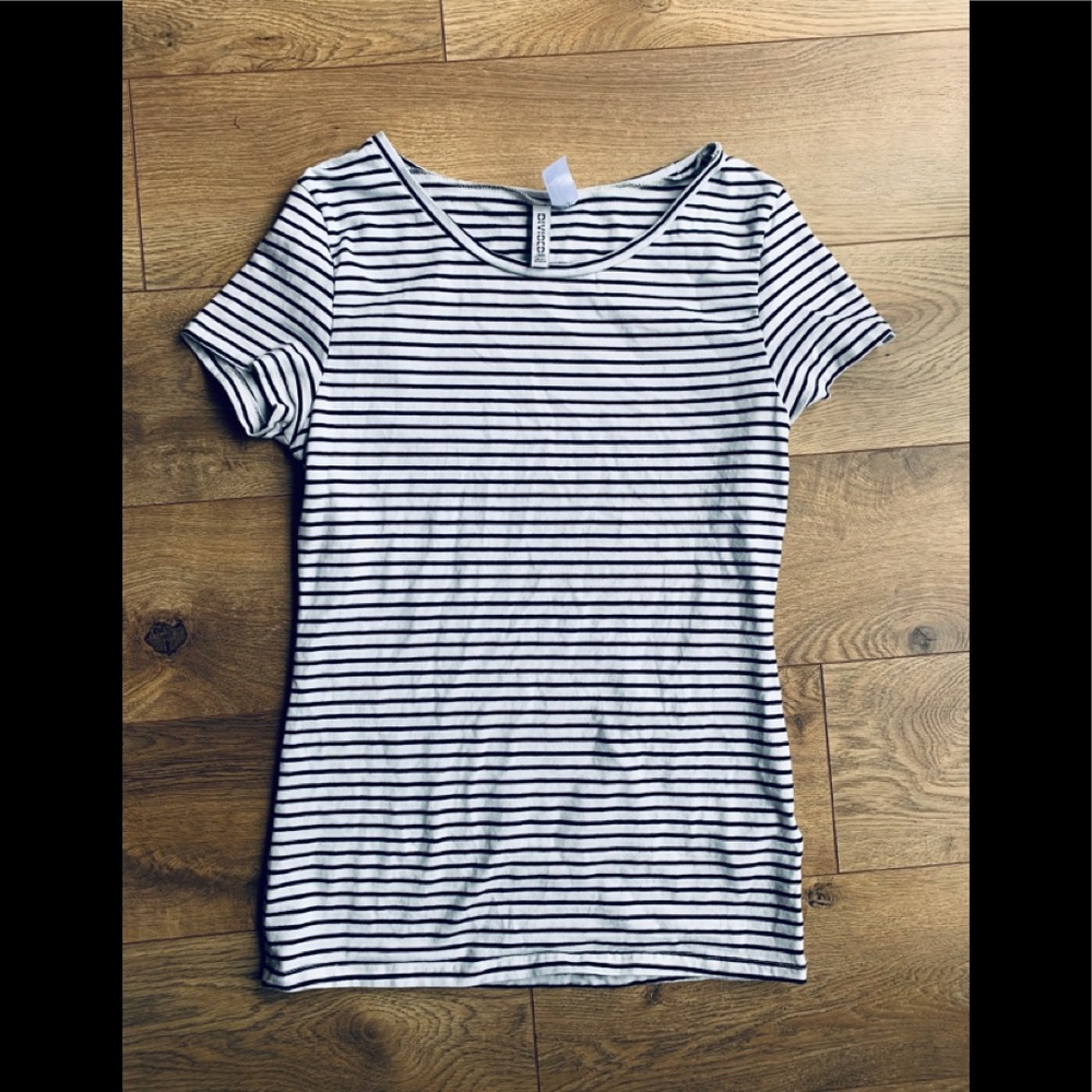 Striped shirt sleeve shirt size S H&M